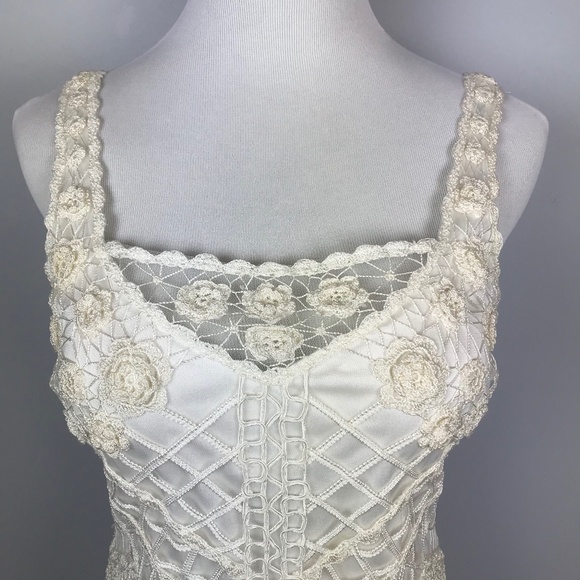 Sue Wong Ivory Lace Illusion Dress - Picture 3 of 13
